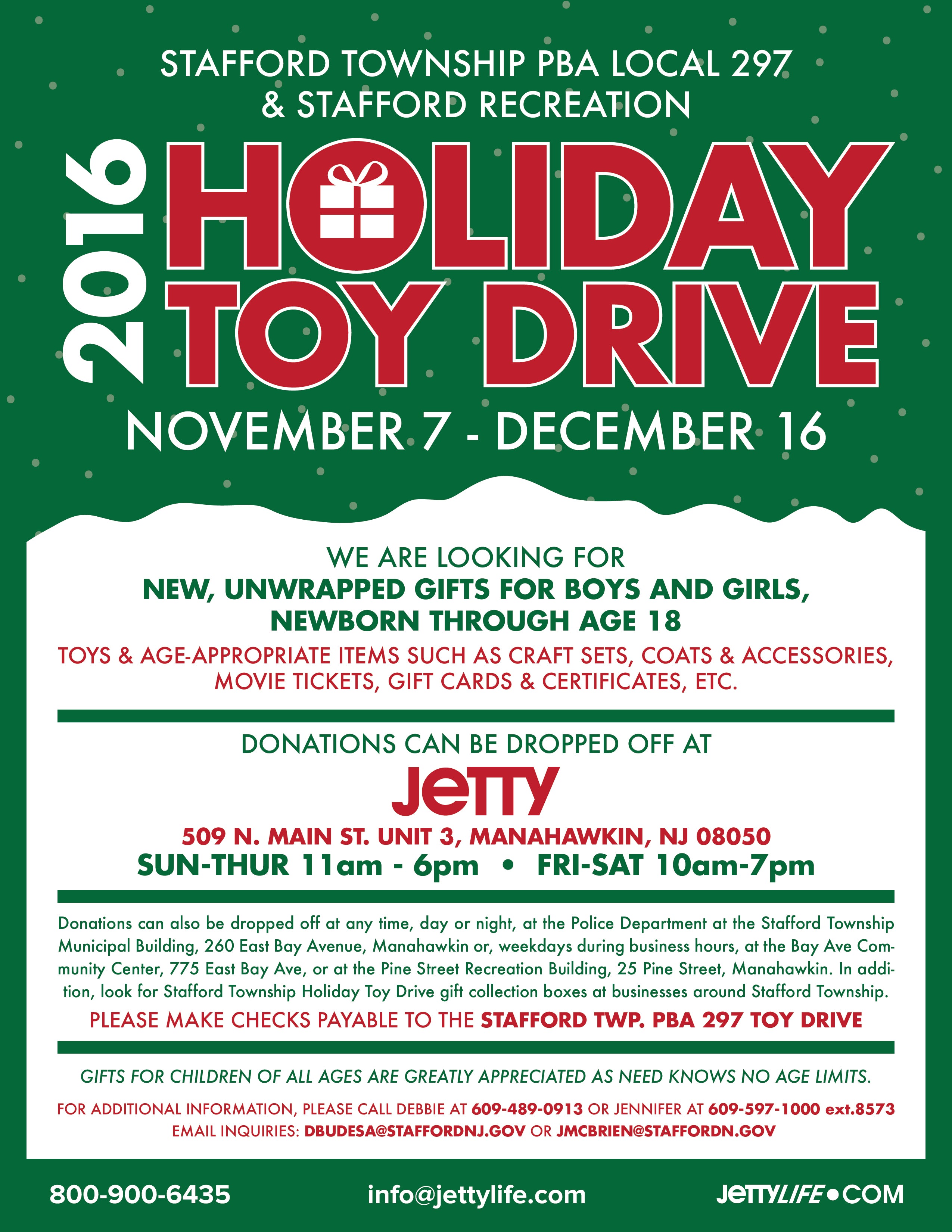 Holiday Toy Drive – Jetty