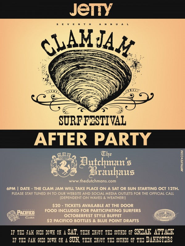 Clam Jam 2013 After-Party-Flyer