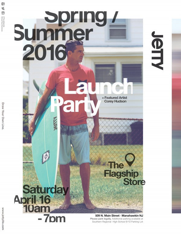 Jetty 2016 Spring Summer Line Launch Flyer