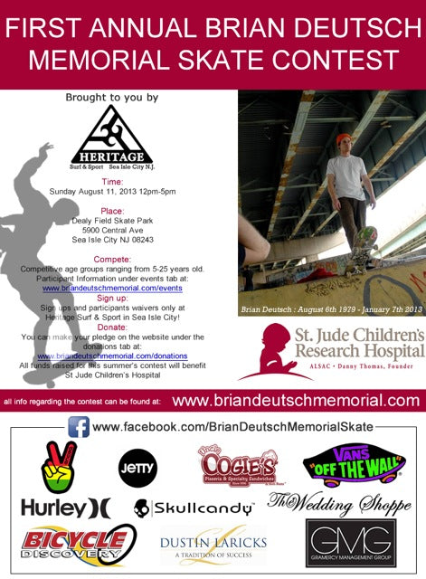 Concurso de skate en memoria de Brian D.