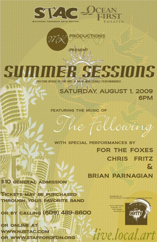 Summer Sessions flyer