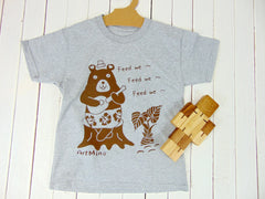 Toddler & Youth Short Sleeve Tee "Hungry Bear" [Free Shipping]
