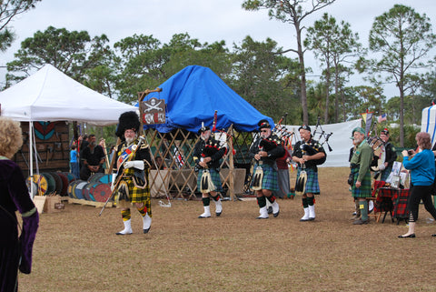 Local Renaissance Fair in Melbourne, Fl. features bagpipers, local artists and craftsman, as well as jousting and pirates. ©jcleveland