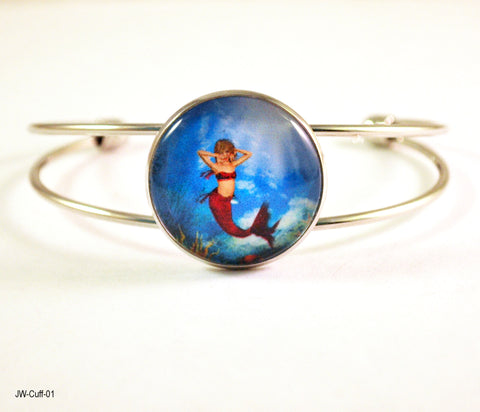 mermaid cuff bracelet