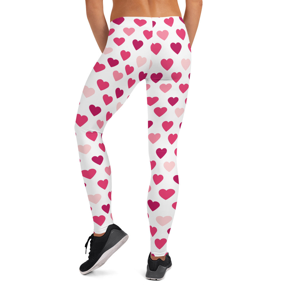 Valentine's Day Hearts Leggings for Women – BlueMorningExpressions