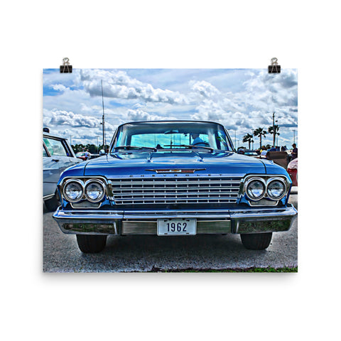 1962 Chevrolet Impala Hot Rod Matte Poster Print Wall Art