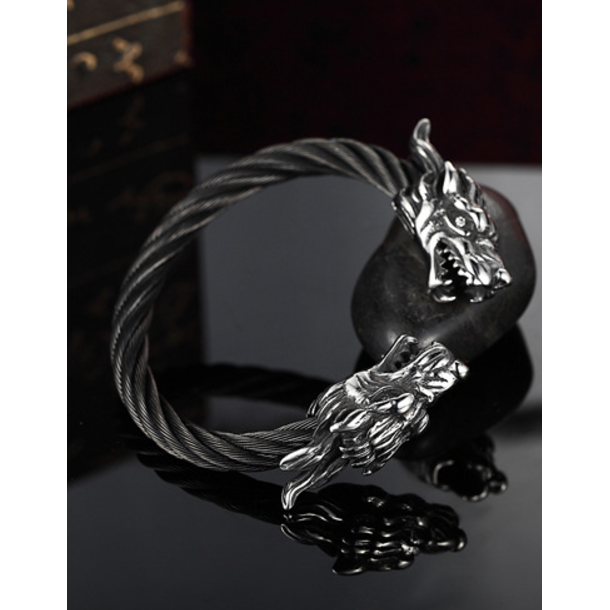 Titanium Dragon Cable Bracelet