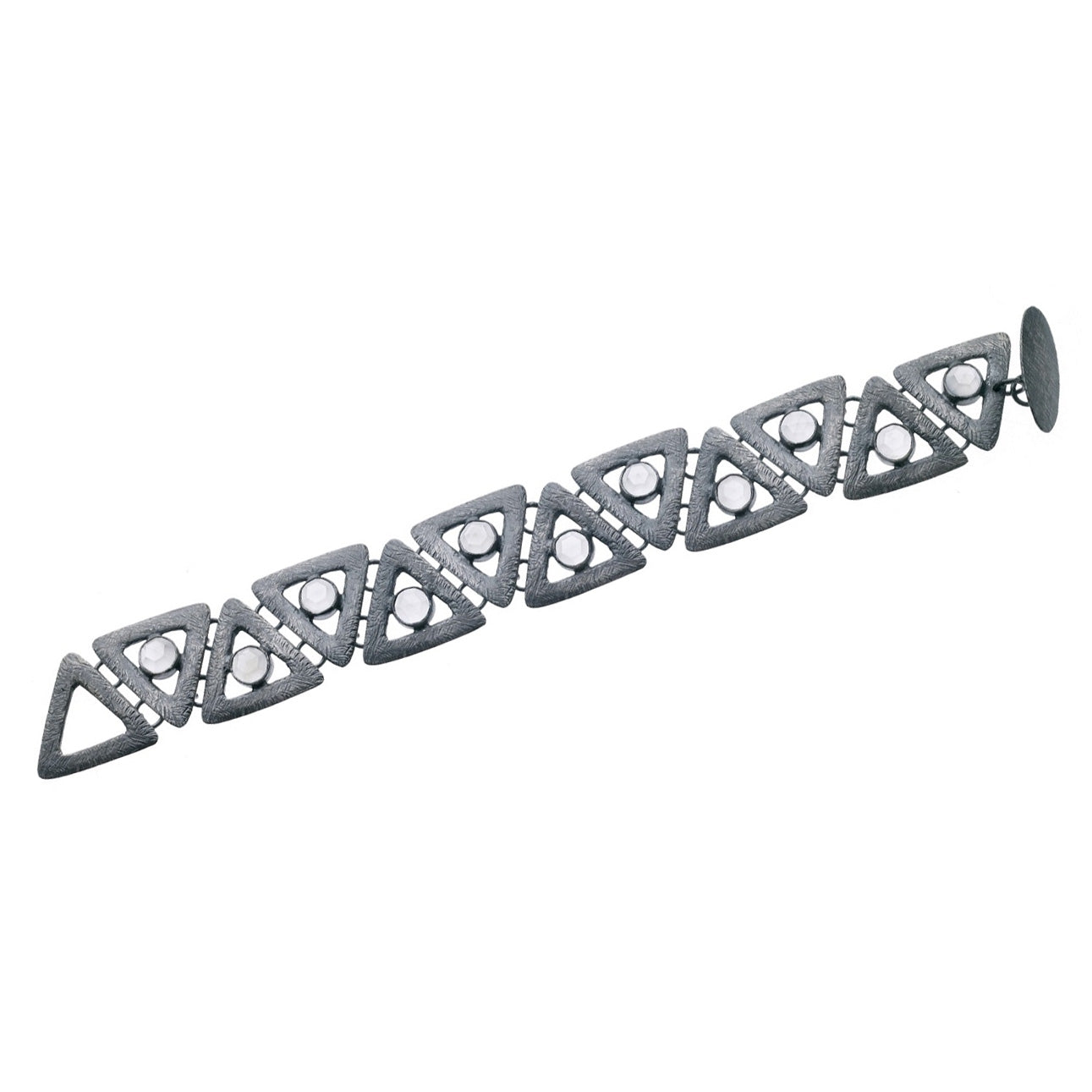 Carved Triangle Link Bracelet