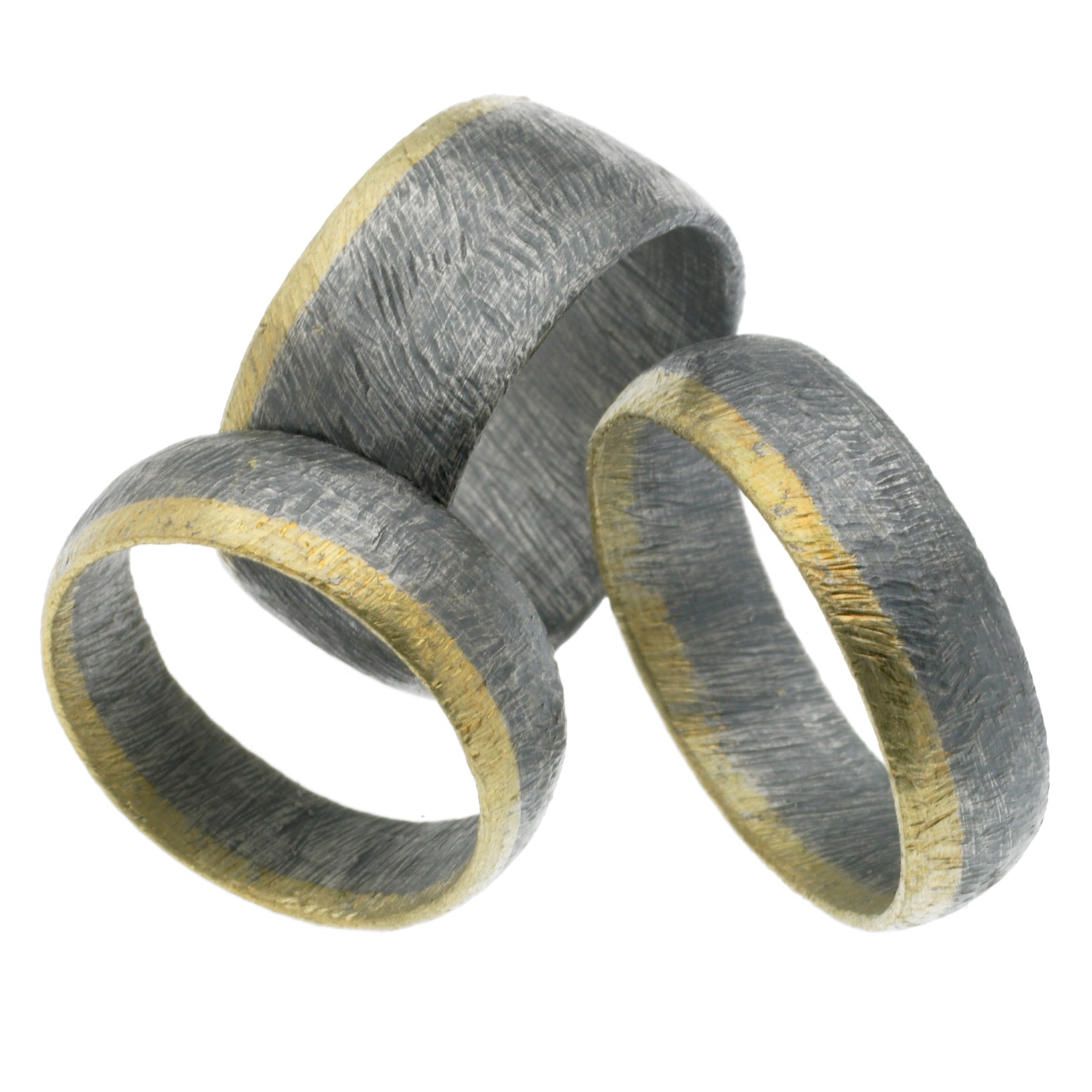 Carved Horizontal Stripe Rings