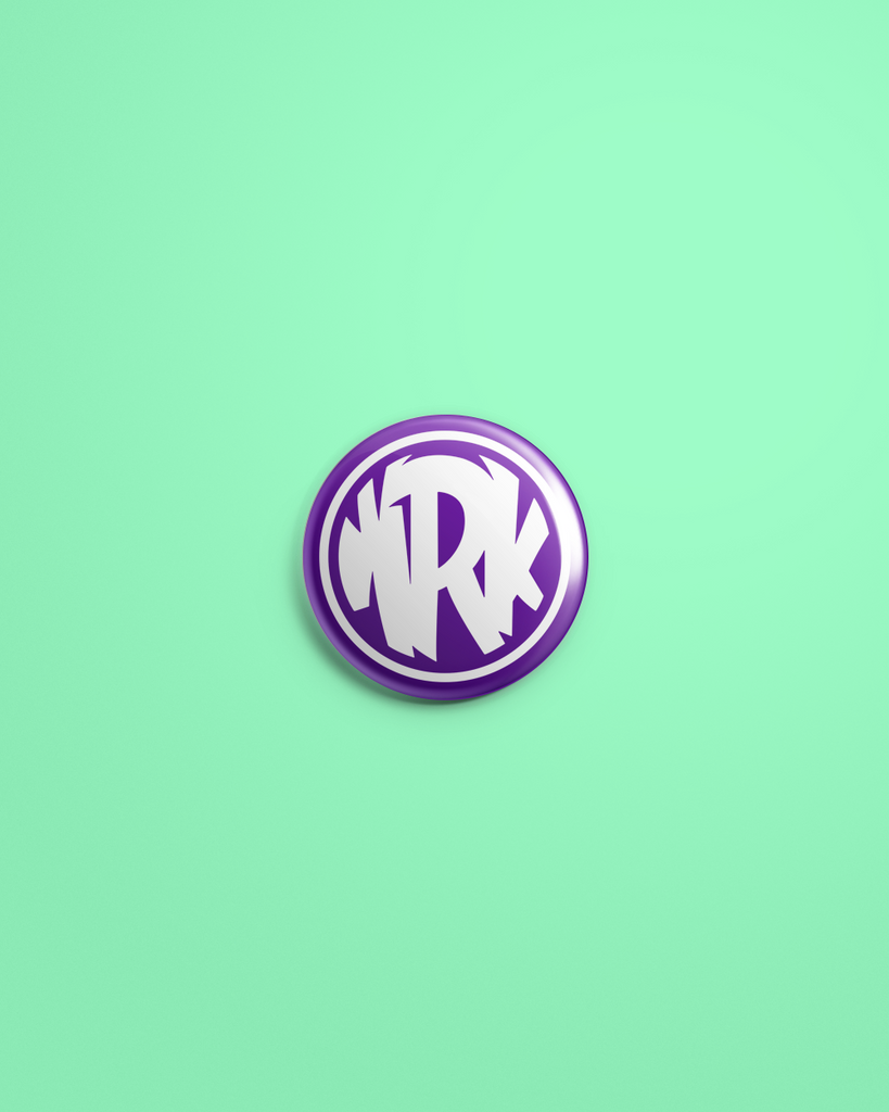 Purple Circle Logo Pin – BasicallyIDoWrk