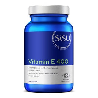 Sisu - Vitamine E 400 UI 120 gel caps - Ebambu.ca free delivery >59$