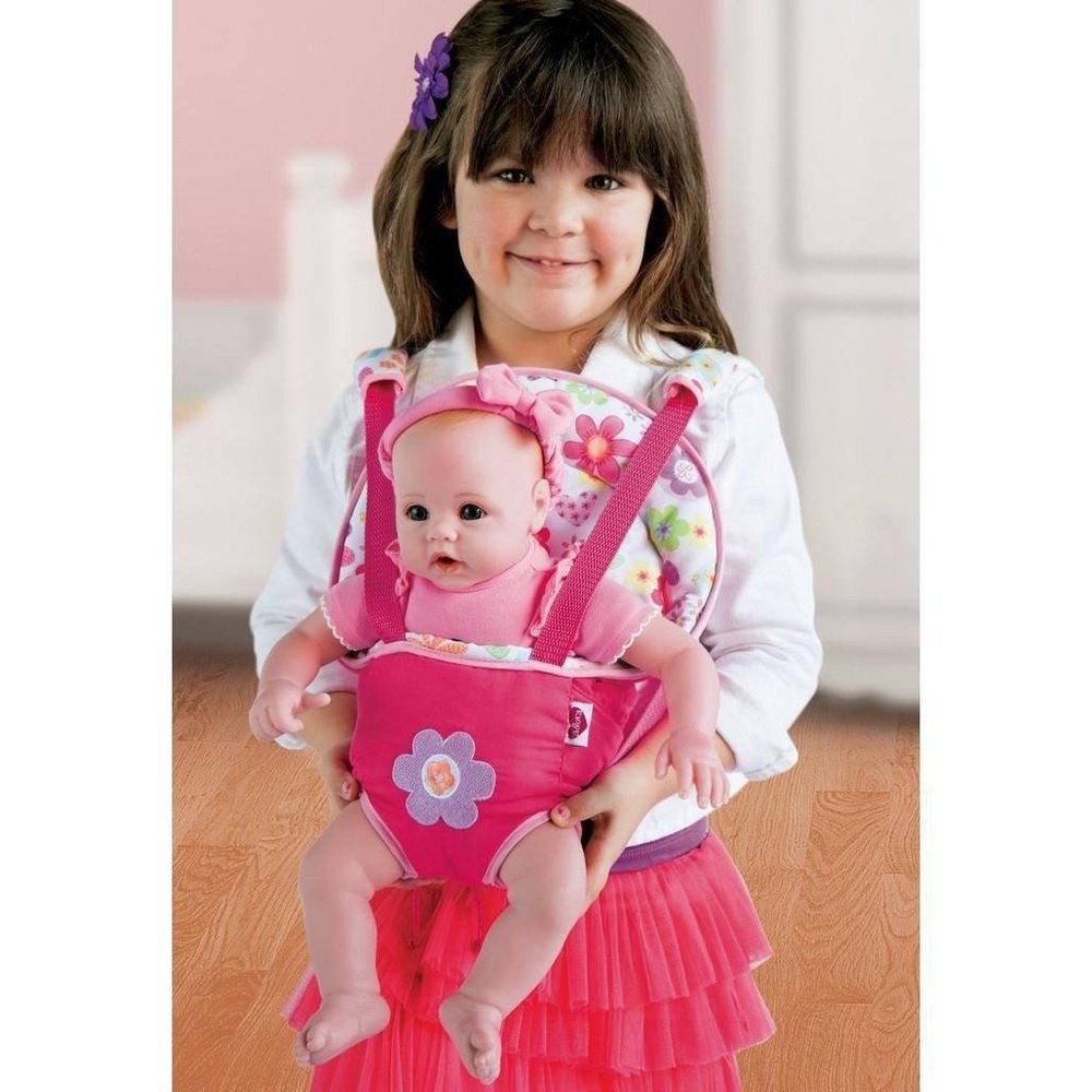 baby doll and carrier