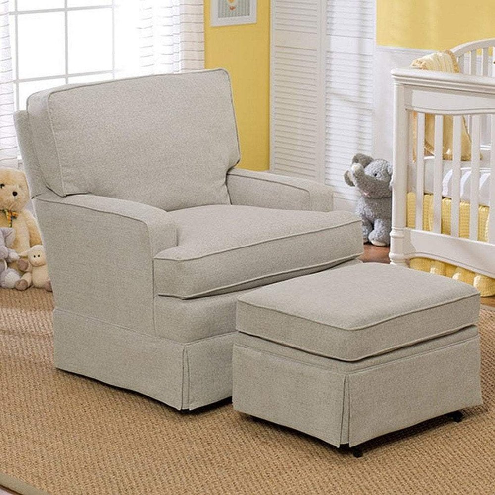 Best Chairs Rena Swivel Glider With Matching Ottoman