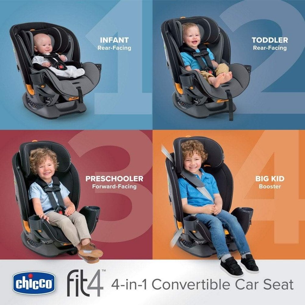 Chicco Fit4 4In1 Convertible Car Seat Onyx Babysupermarket