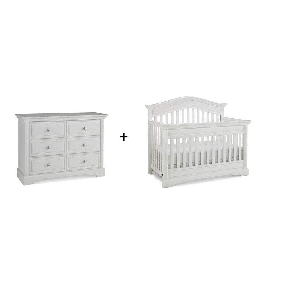 Dolce Babi Venezia 2 Piece Nursery Set With Crib And Double Dresser Sn