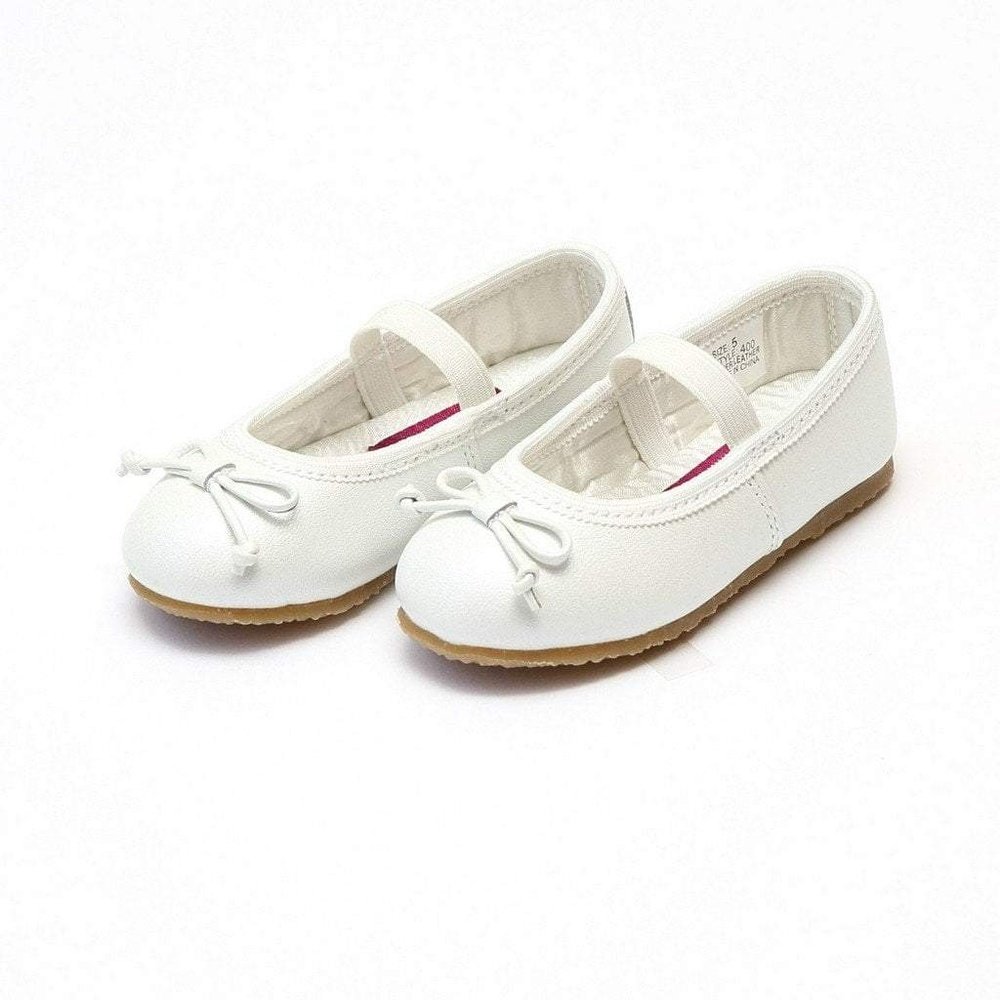 little girl white ballet flats