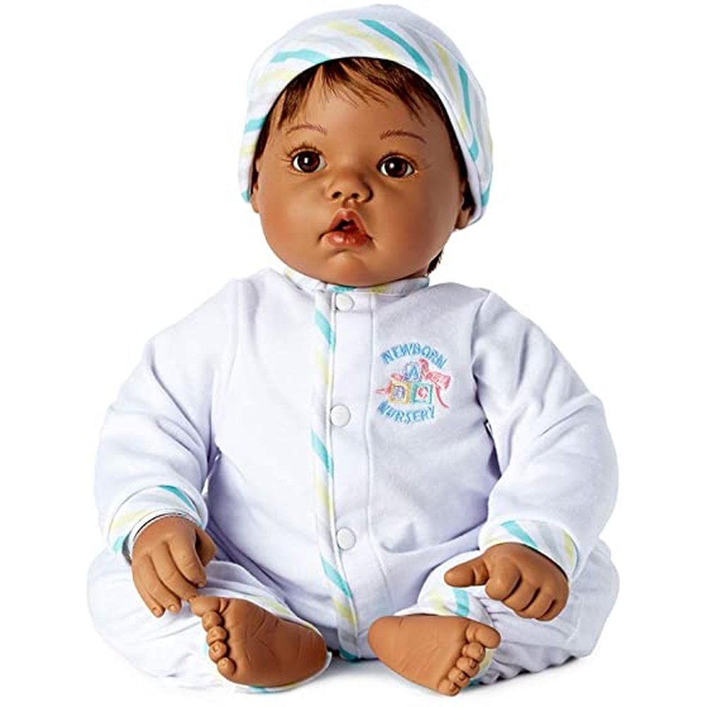 LEE MIDDLETON Baby Face Medium Skin Tone Brown/Brown Play Doll