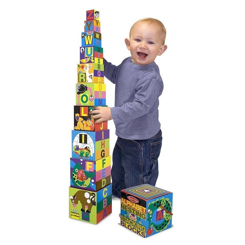 Melissa & Doug Alphabet Nesting & Stacking Blocks Babysupermarket