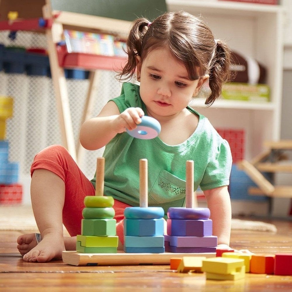 melissa & doug geometric stacker