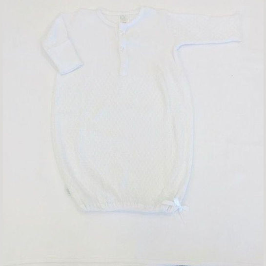 white infant gown