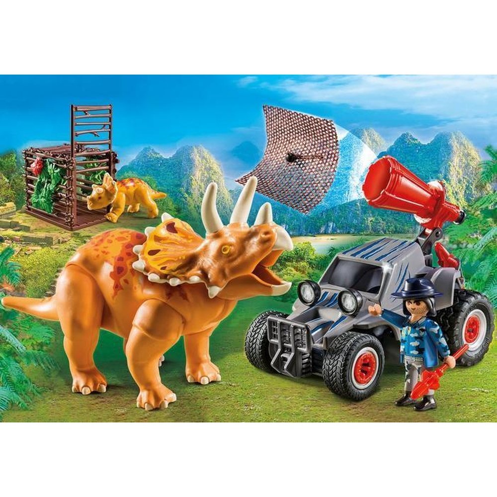 Playmobil Quad w/Triceratops -