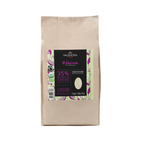 Valrhona 8118-1 Valrhona White Chocolate Couverture Opalys 33% coco