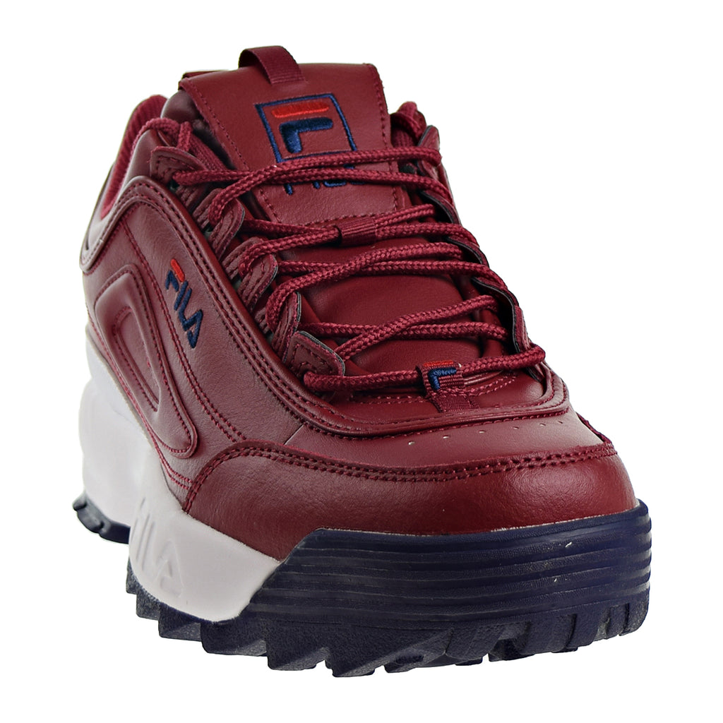 fila disruptor red and blue