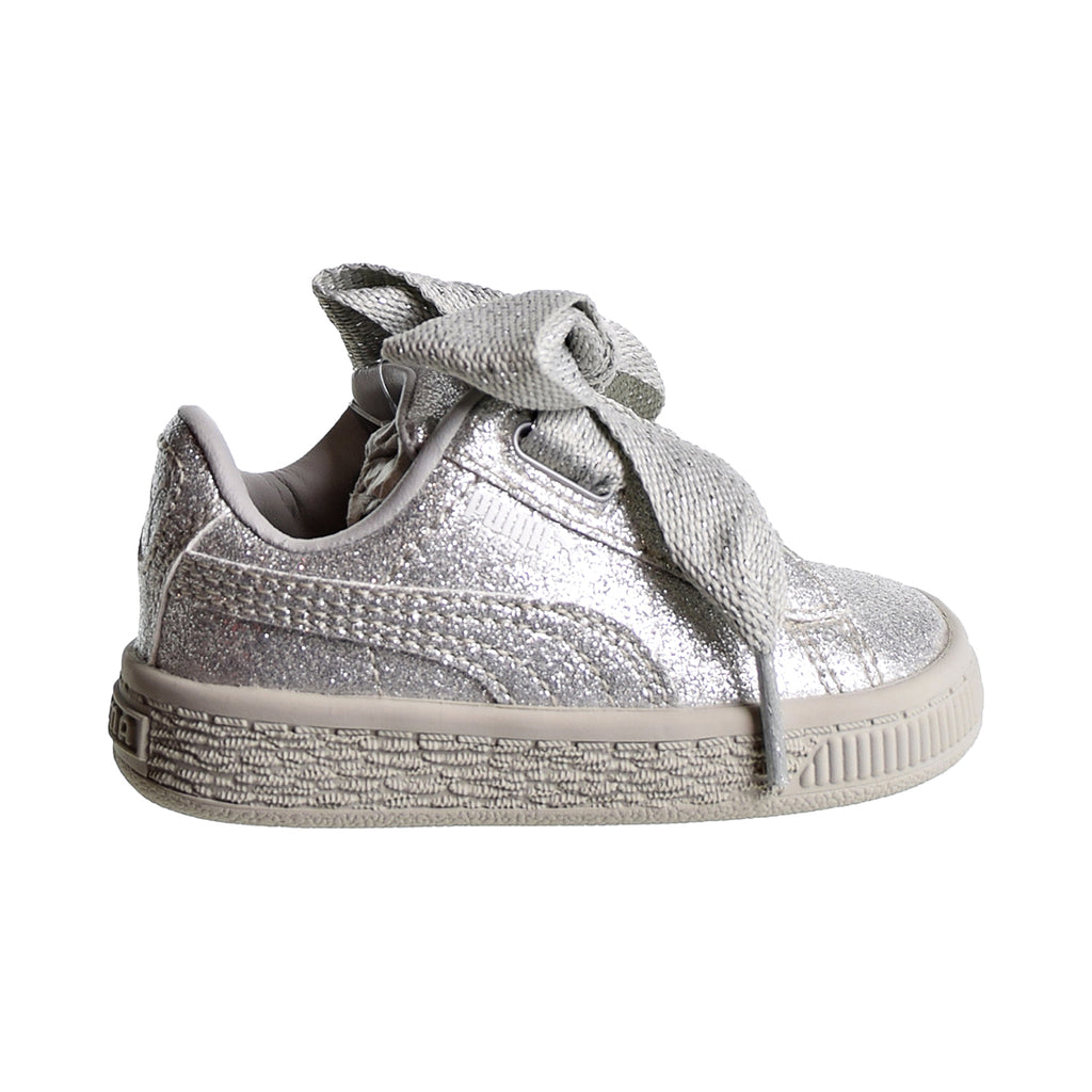 Puma Heart Toddler's Shoes Silver/Gray/Violet