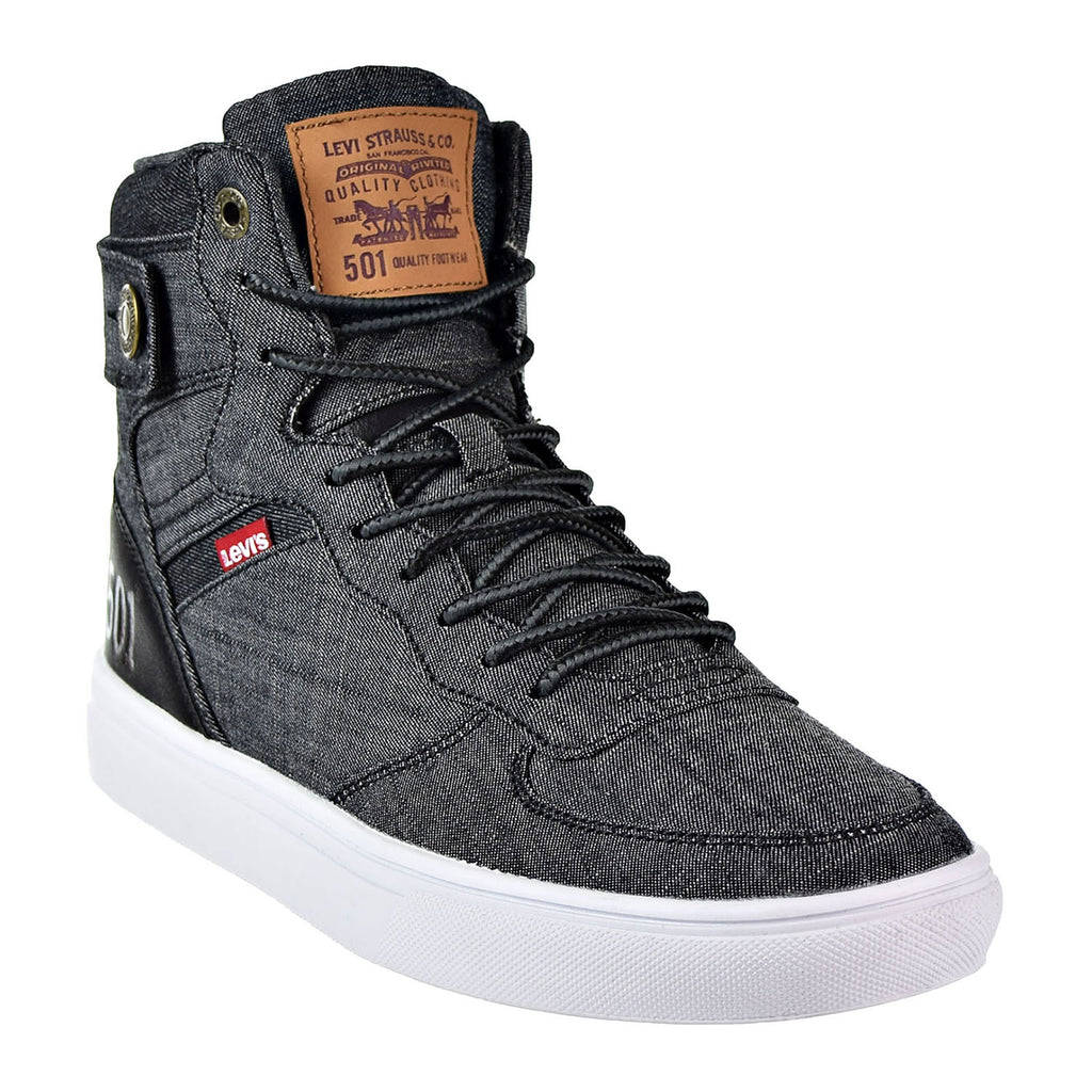 Levi's Jeffrey Hi 501 SB Men's Fashion Shoes Black/White