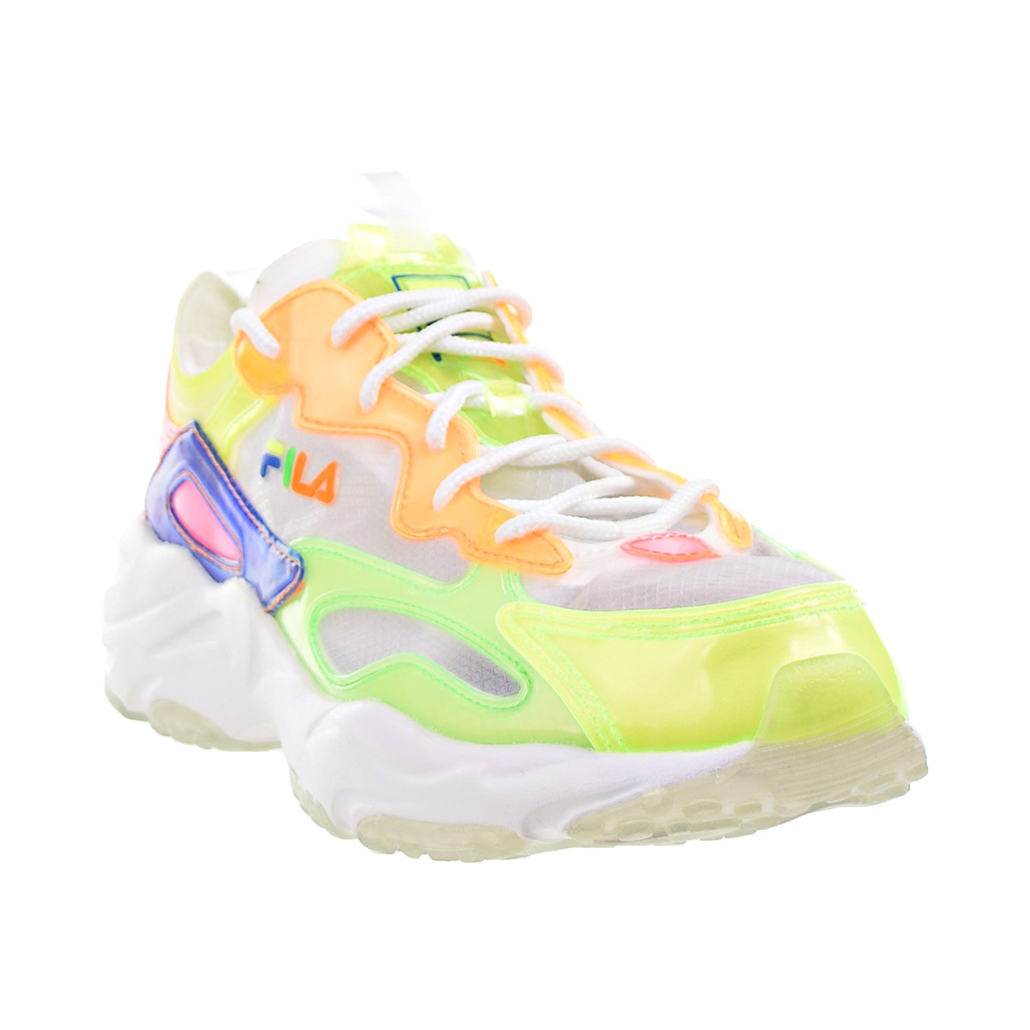 Fila Ray Tracer TL Women's Shoes White-Knockout Pink-Prince Blue