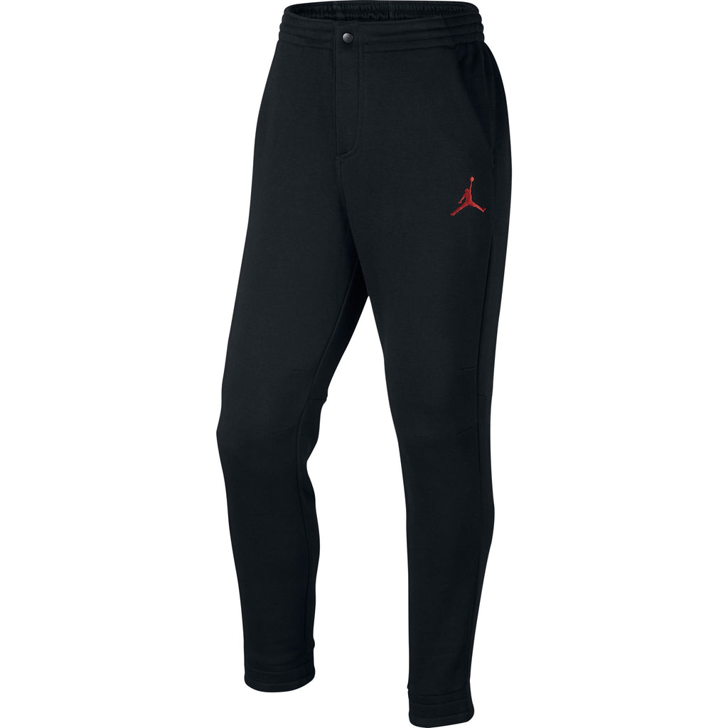 jordan sweatpants black and red