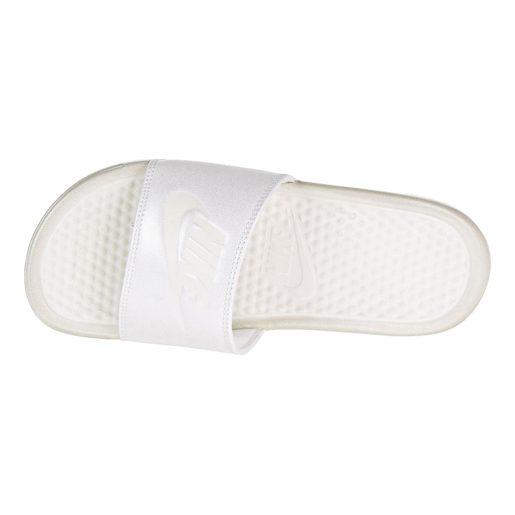 nike benassi jdi metallic women's slide