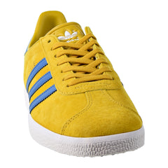 blue yellow adidas gazelle