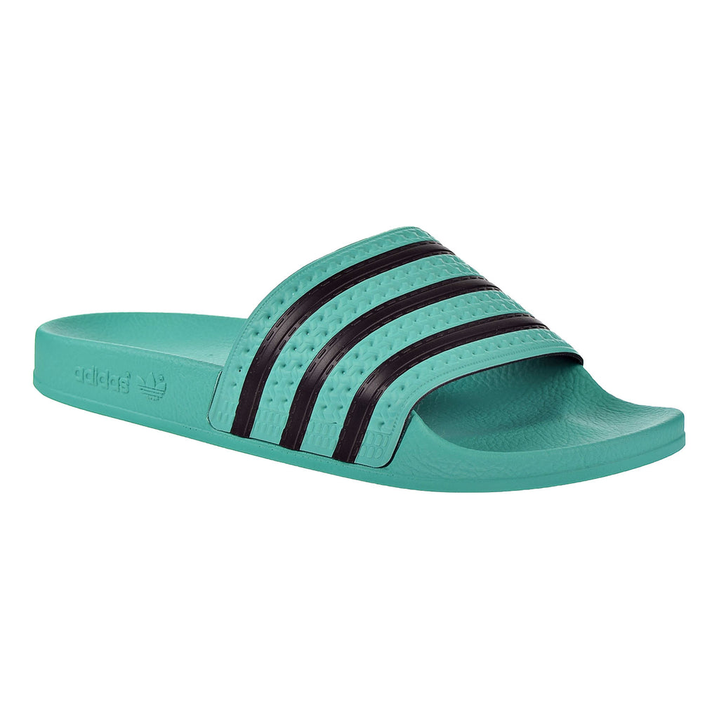 teal adidas slides