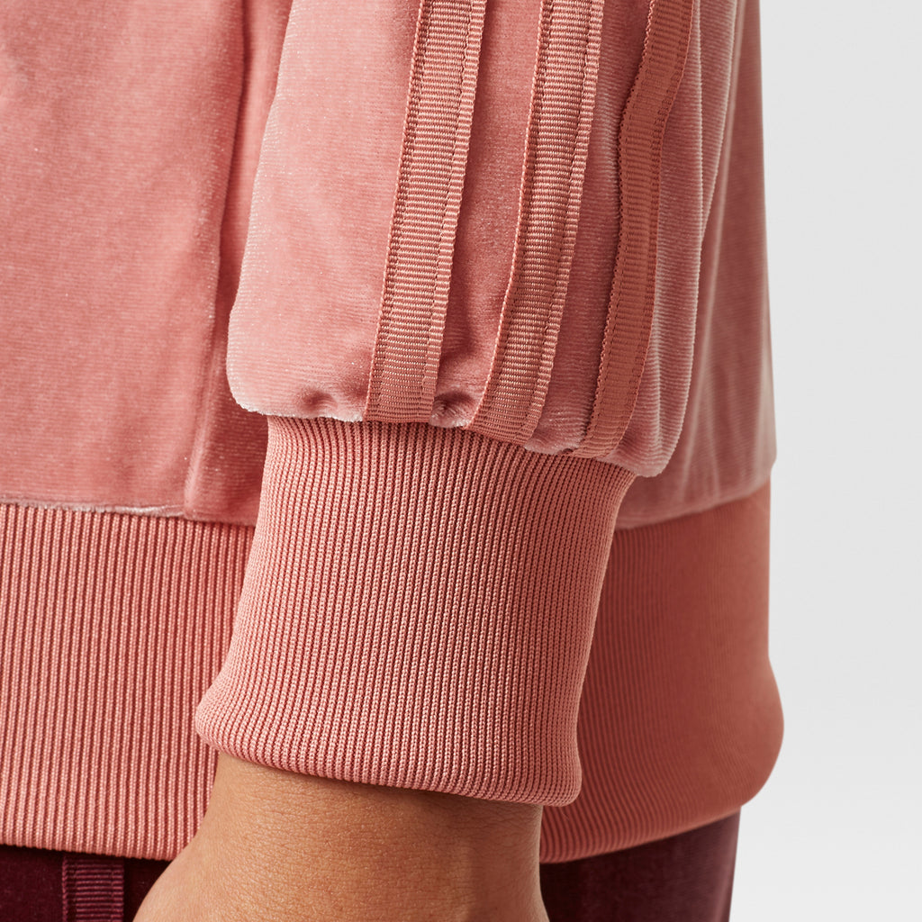 Dem narre kreativ Adidas Originals Velvet Vibes SST Track Jacket Women's Raw Pink