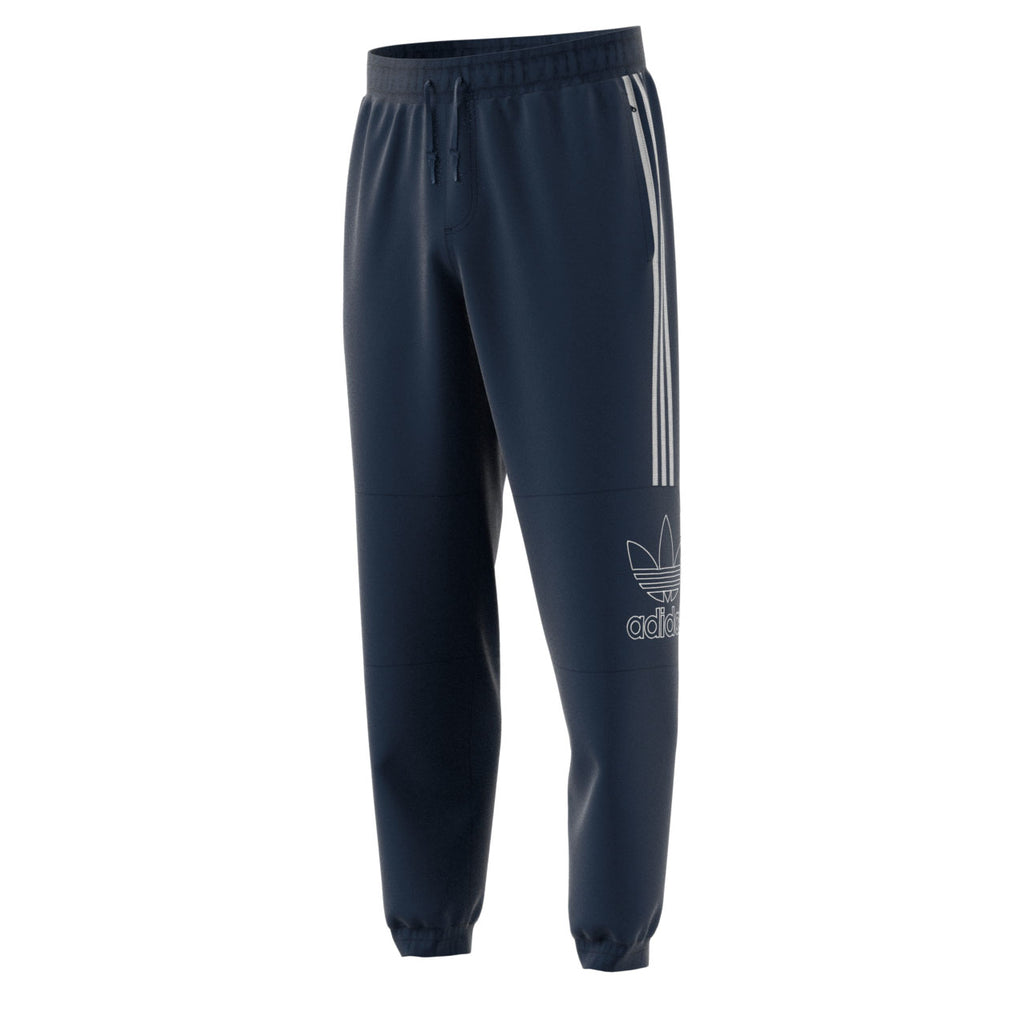 adidas originals joggers with outline trefoil in navy