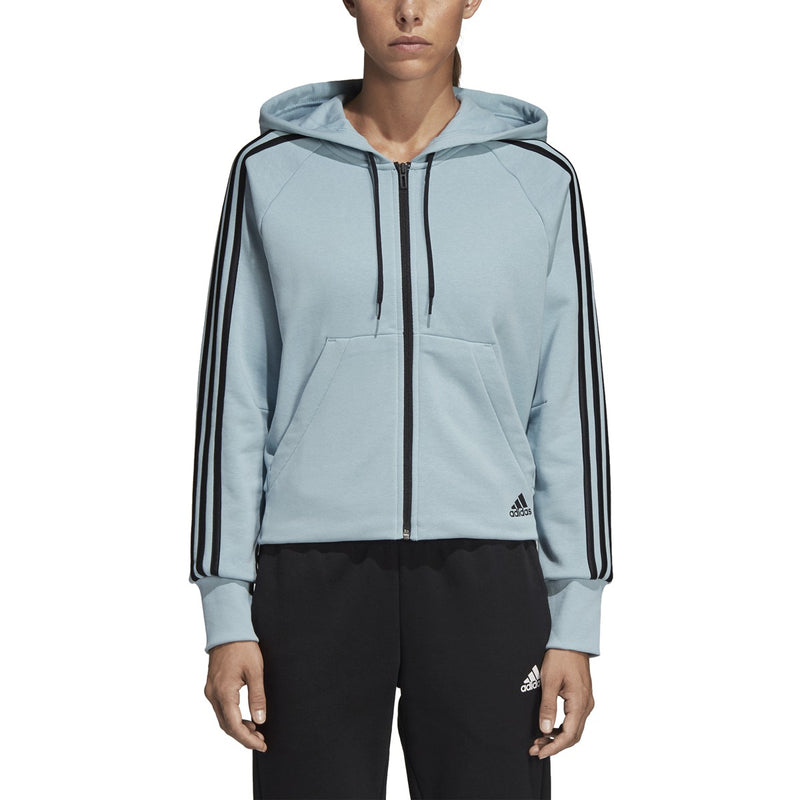 Adidas Women's Athletics Must Have 3-Stripes French Terry Hoodie Ash G