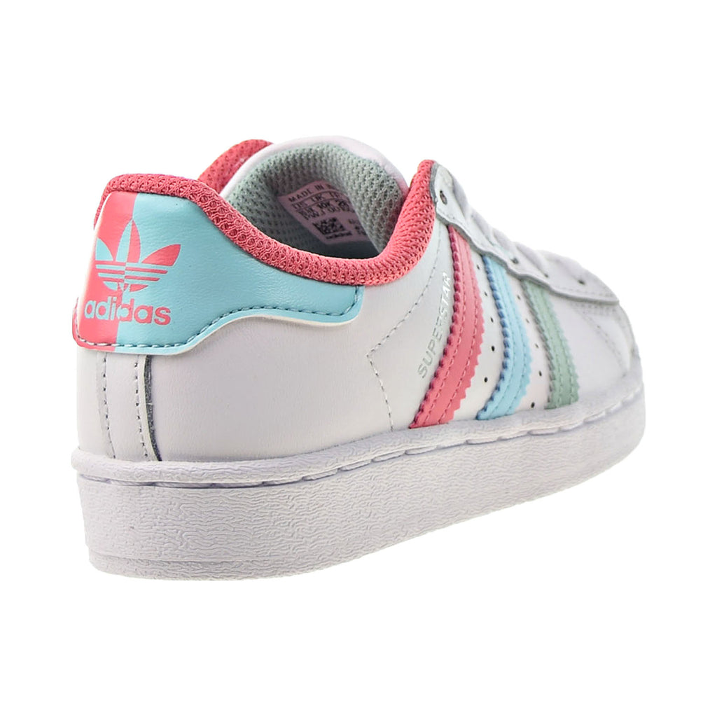 diepgaand bon Concentratie Adidas Superstar Little Kids' Shoes Cloud White-Hazy Rose-Hazy Sky