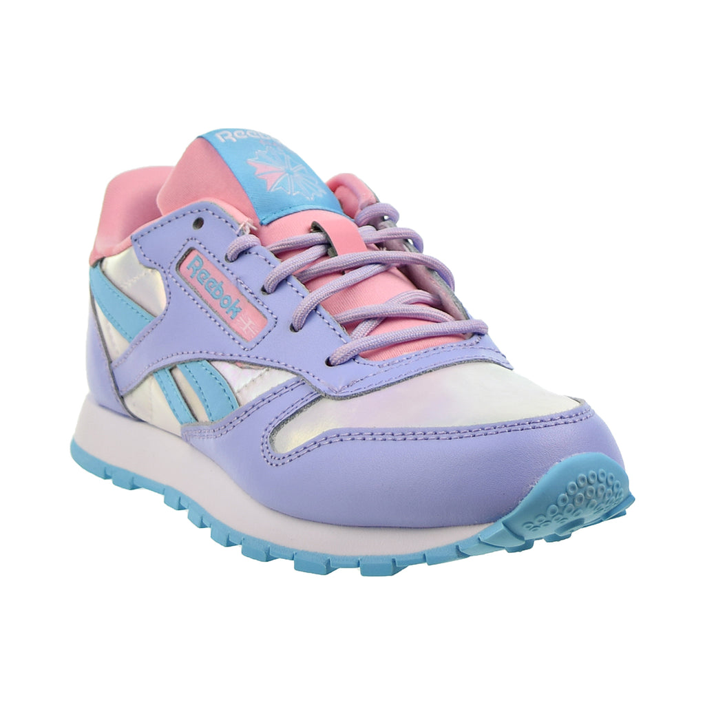Reebok Classic Leather Little Shoes Lilac Blue-Pink