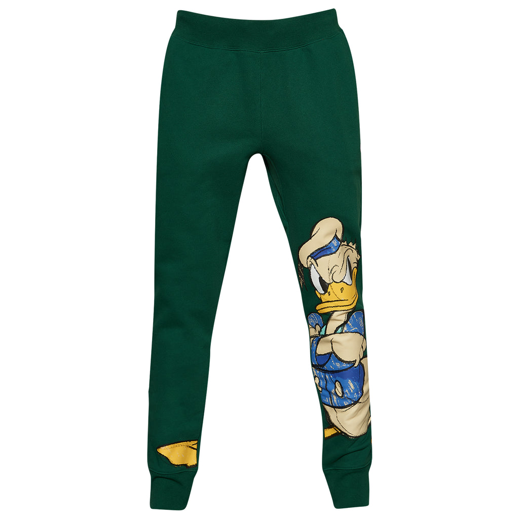 Champion x Disney Duck Reverse Weave Fleece Men's Pants Green