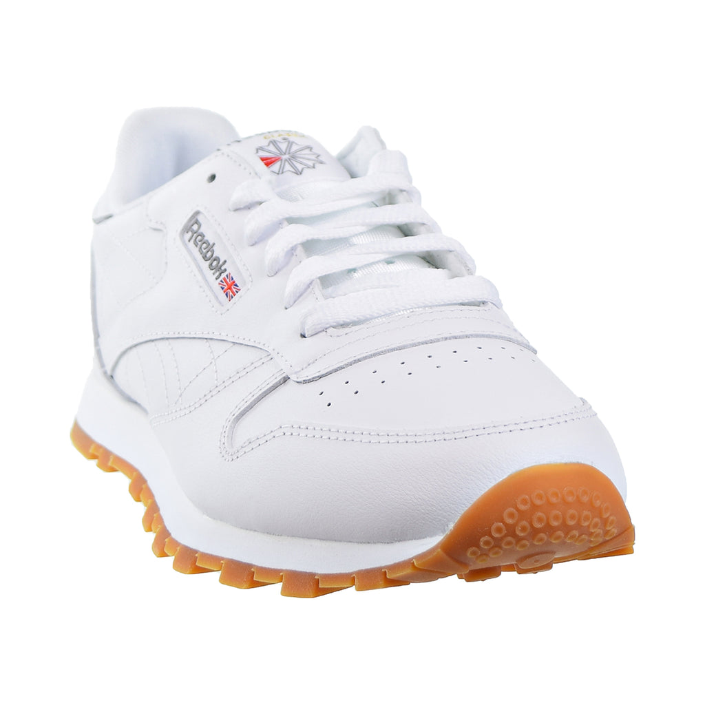 Leather Big Kids' White/Gum