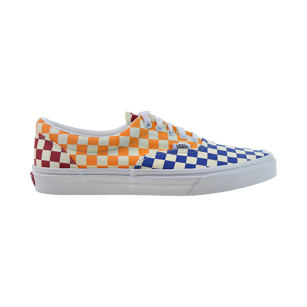 vans era checkerboard multi true white