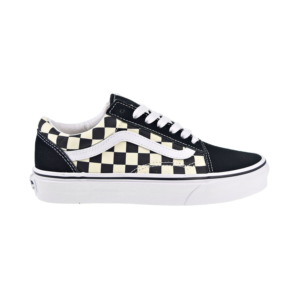 vans primary check old skool black & white shoes