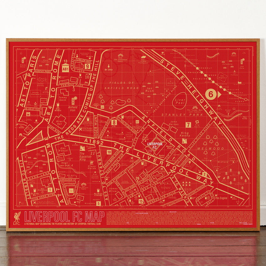 Liverpool Fc Map Exclusive Edition For Liverpool Football Club Dorothy
