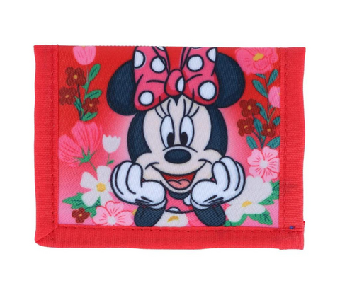 CTM® Kid's Minnie Mouse Bifold Wallet with Hook and Loop Closure