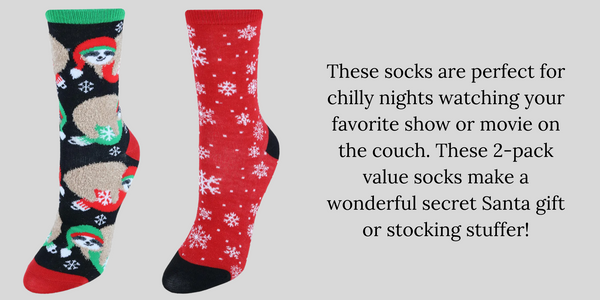 2 Pack Holiday Sock Combo Set