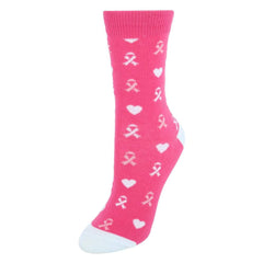 Pink Ribbon Socks