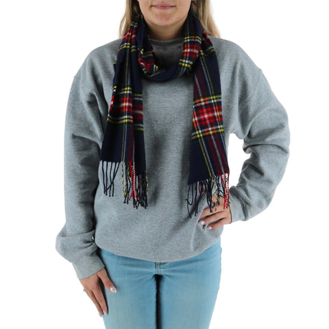 David & Young Soft Plaid Winter Scarf