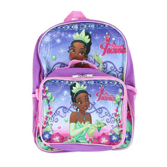 Disney Girl's Princess Tiana 16-Inch Backpack with Matching Lunch Bag