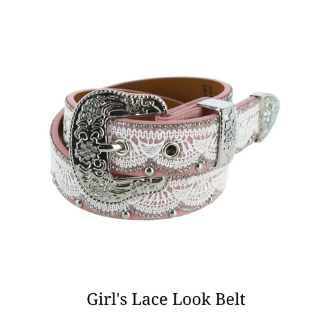 Girl's Lace Look Belt